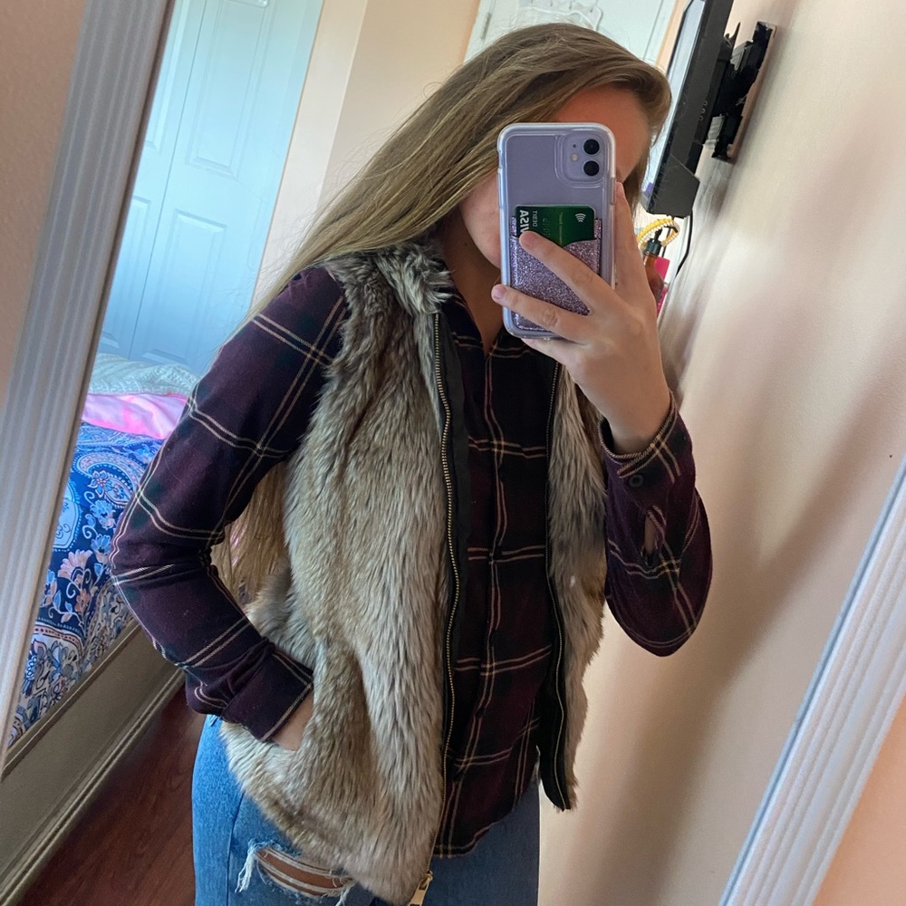 furry vest